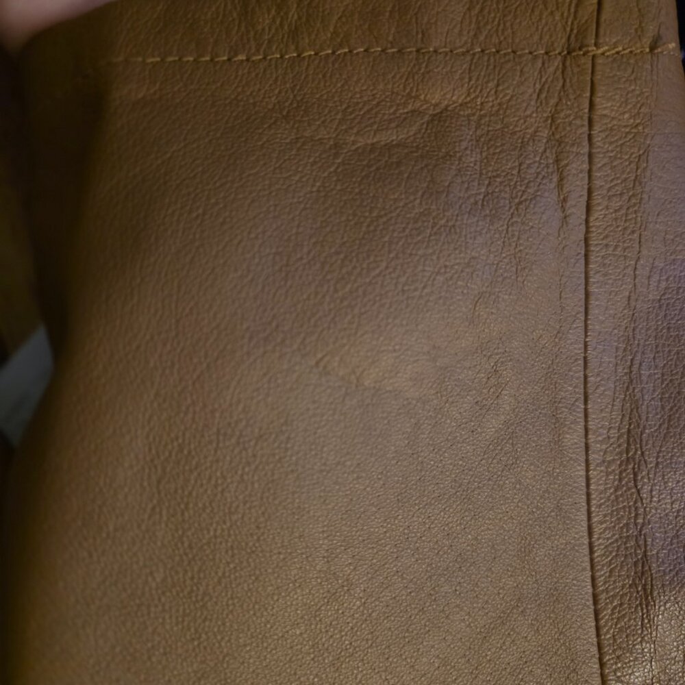 Vintage Forenza 100% brown leather mom style high waisted women's pants - Picture 15 of 15